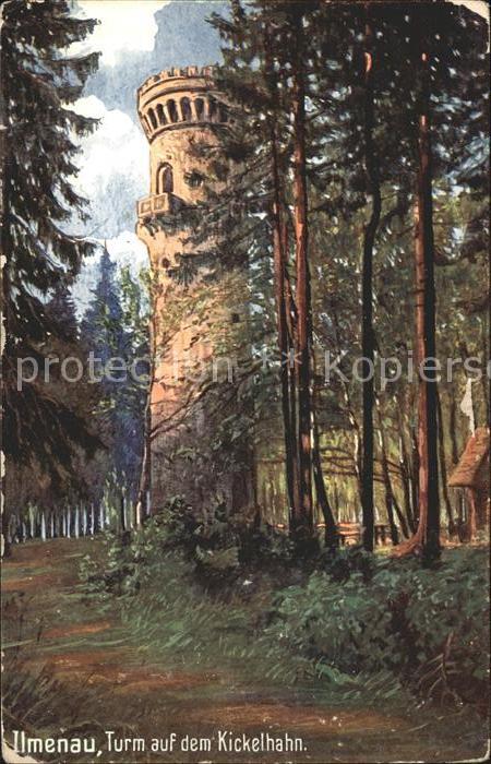 Verlag Wiedemann WIRO Nr. 1702 B Ilmenau Turm Kickelhahn
