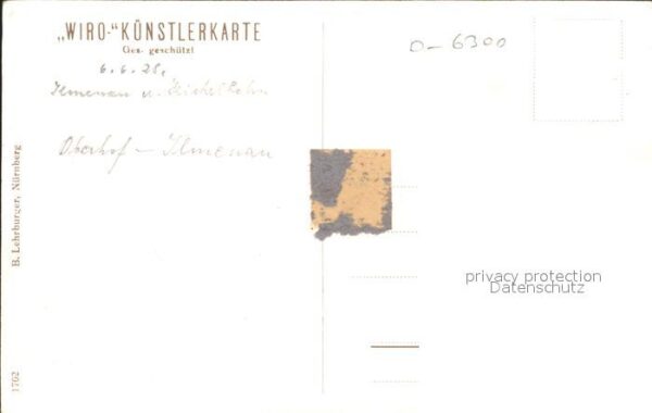 Verlag WIRO Wiedemann Nr. 1702 Ilmenau Turm auf dem Kickelhahn Wa – Bild 2
