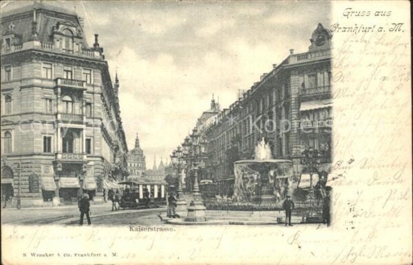 Pferdebahn Frankfurt am Main Kaiserstrasse