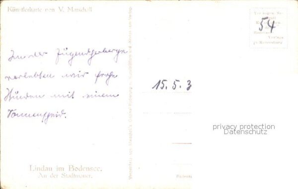Marschall Vinzenz Lindau im Bodensee An der Stadtmauer – Bild 2