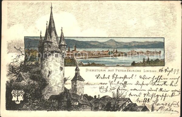 Biese Carl Karl Diebsturm Peterskirche Lindau