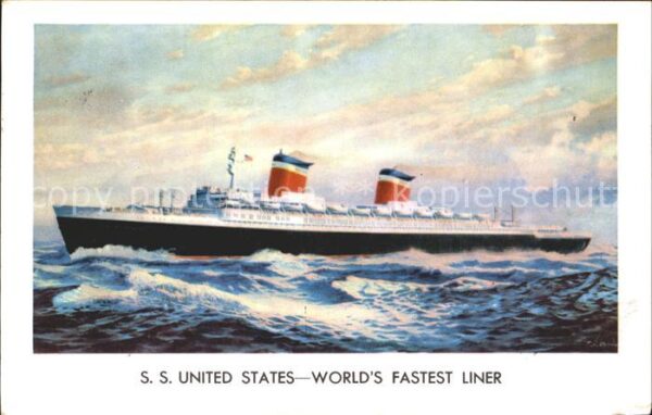 Dampfer Oceanliner S.S. United States