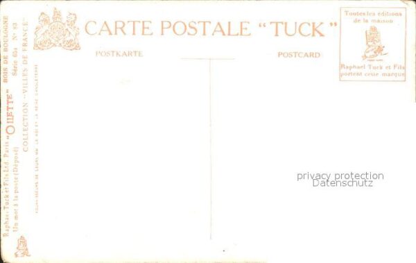 Verlag Tucks Oilette Nr. 83 Bais de Boulogne Paris Pferdereiten – Bild 2