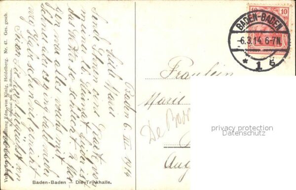 Hoffmann Heinrich Baden-Baden Die Trinkhalle Nr. 47 – Bild 2