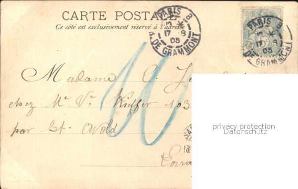 Militaria Frankreich Humor Kairo Pyramiden Litho – Bild 2