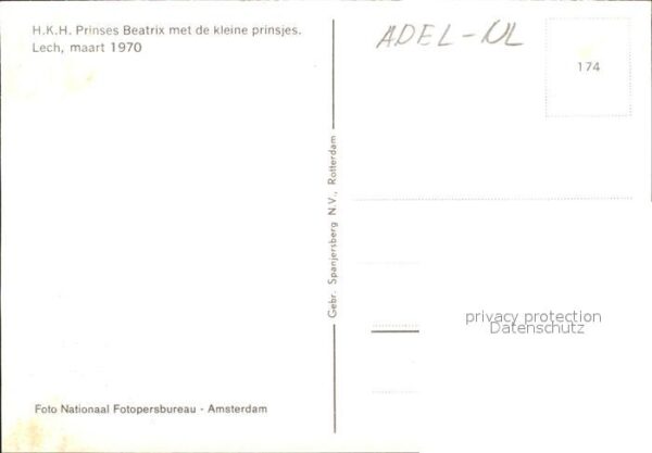 Adel Niederlande Prinzessin Beatrix Prinzen Lech Schlitt – Bild 2