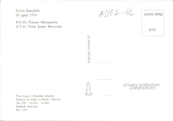 Adel Niederlande Prinzessin Margarita Prinz Jaime Bernar – Bild 2