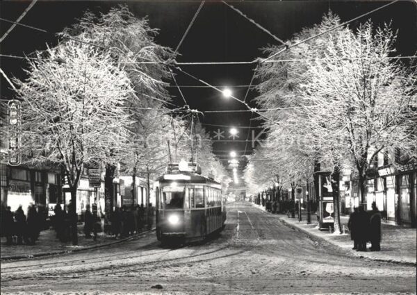 Strassenbahn Zürich Bahnhofstrasse Winter