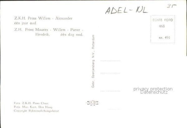 Adel Niederlande Prinz Willem-Alexander Prinz Maurits – Bild 2