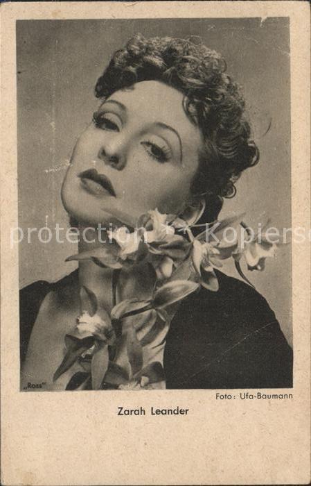 Schauspieler Zarah Leander Foto-Ufa-Baumann