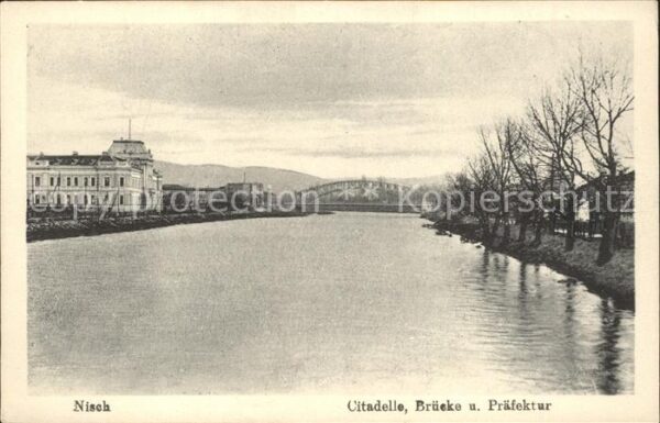 Nisch Okrug Nisava Citadelle Brücke und Präfektur