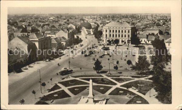 Nagykoros Platz Denkmal Fliegeraufnahme