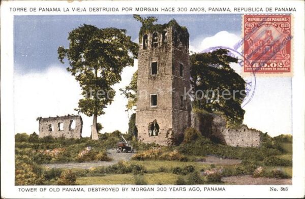 Panama City Panama Torre de Panama La Vieja destruida por