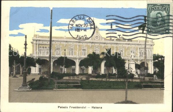 Habana Havana Palacio Presidencial Stempel auf AK