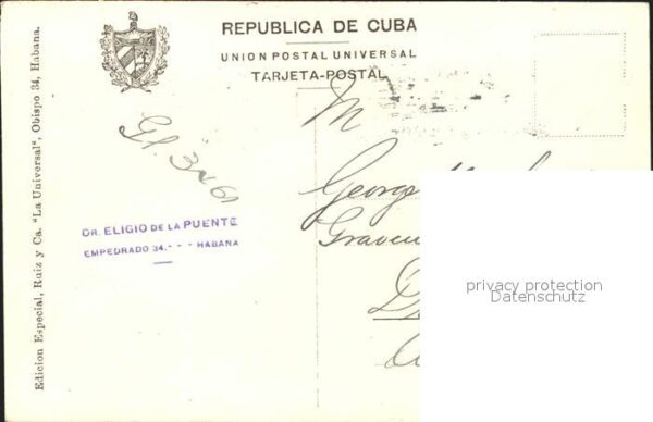Habana Havana Palacio Presidencial Stempel auf AK – Bild 2