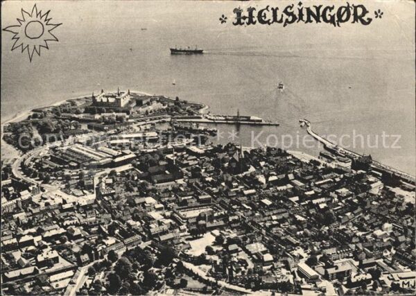 Helsingor Elsinore Fliegeraufnahme