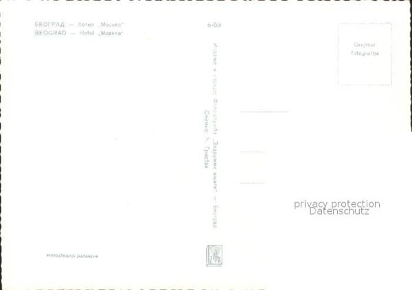 Beograd Belgrad Hotel Moskva – Bild 2