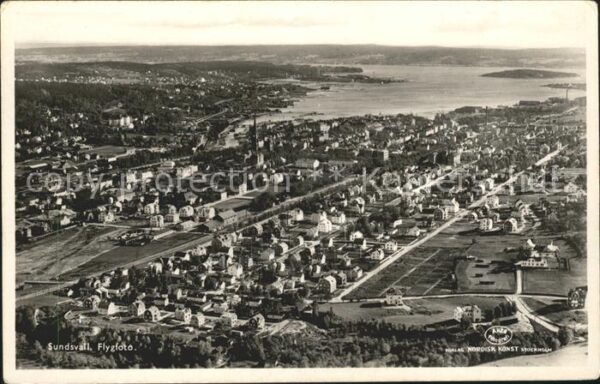 Sundsvall Fliegeraufnahme