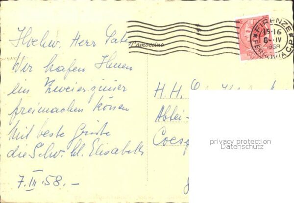 Firenze Florenz Suore di S Elisabetta Viale Michelangel – Bild 2
