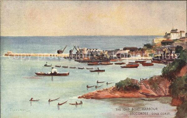 Seccondee Port The Old Boat Harbour Cold Coast Paintin