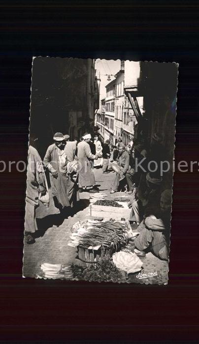 Alger Algerien La Casbah Marchand de Legumes