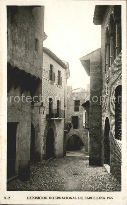 Barcelona Cataluna Exposicion Internacional de 1929 Pueblo