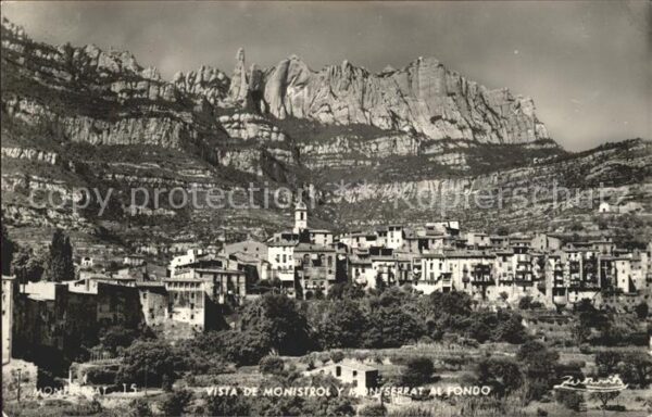 Montserrat Kloster Vista Monistrol Fondo