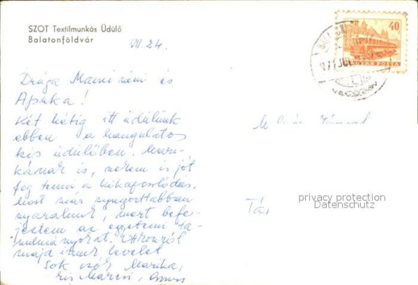 Balatonfoeldvar Szot Textilmunkas Üdülö – Bild 2