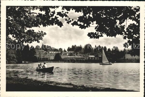 Bled Uferpartie Bucht Boot