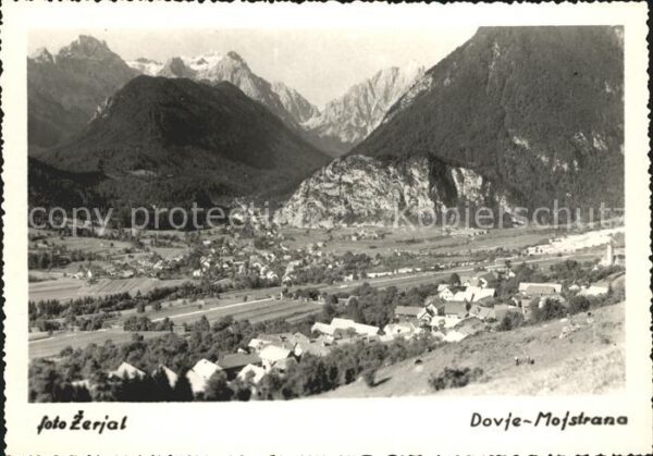 Dovje Mojstrana Panorama Gebirge