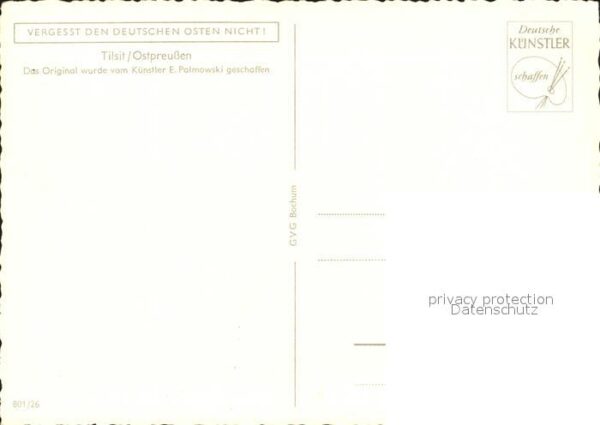 Tilsit Sowetsk Künstlerkarte E. Palmowski – Bild 2