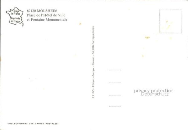 Molsheim Place de Hotel Ville Fontaine Monumenta – Bild 2