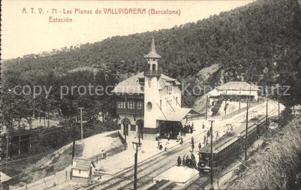Barcelona Cataluna Las Planas de Vallvidrera Estacion
