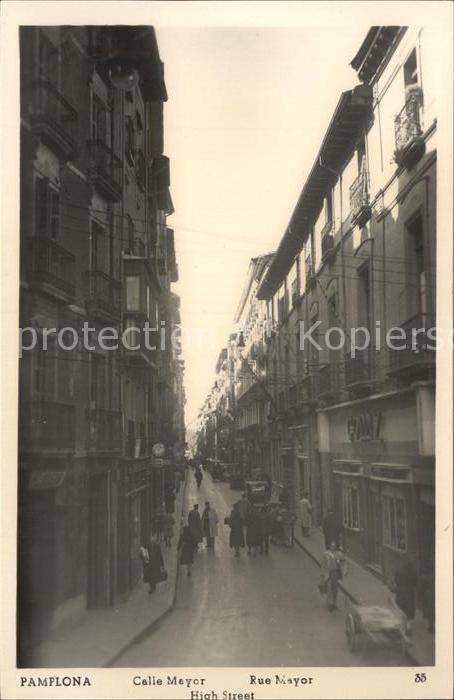Pamplona Navarra Calle Mayor