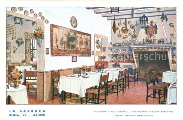 Madrid Spain La Barraca Restaurant
