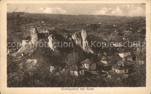 Nisch Okrug Nisava Gebirgsdorf Panorama