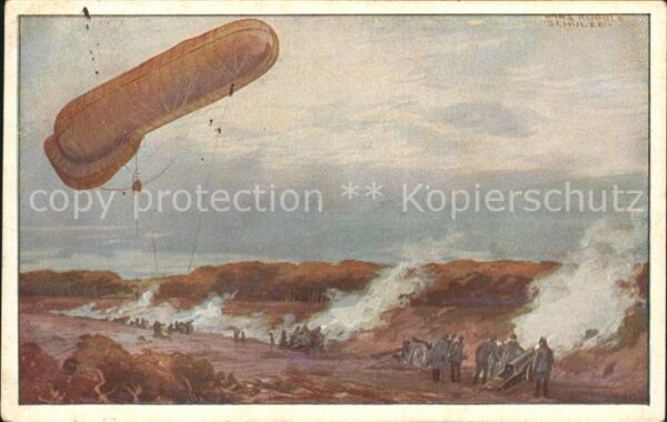 Zeppelin Fesselballon Artillerie Hans Rudolf Sch