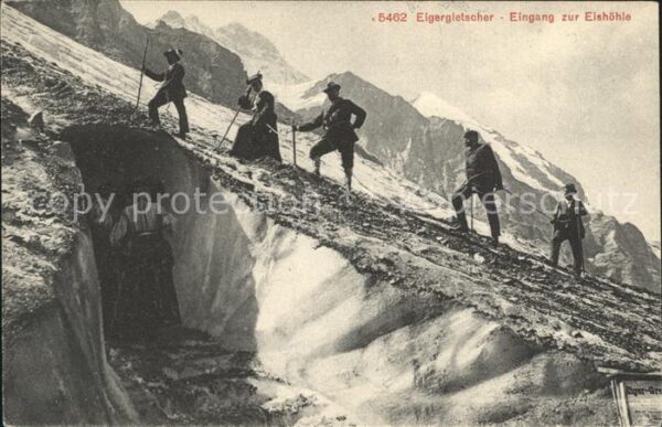 Bergsteigen Klettern Eigergletscher Eishöhle
