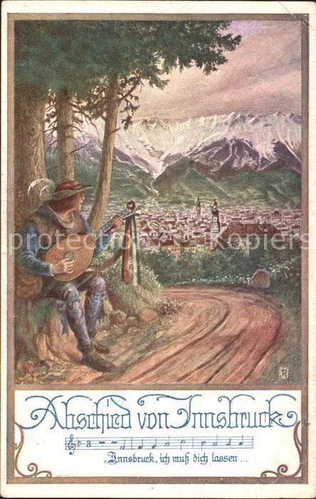Verlag Schulverein Nr. 842 Abschied von Innsbruck Mandoline