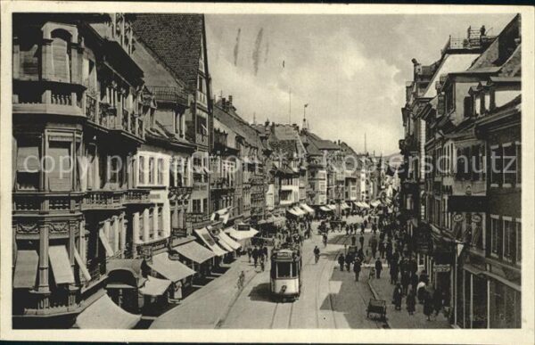 Strassenbahn Freiburg im Breisgau Kaiserstrasse