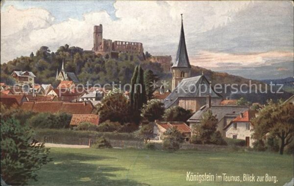Verlag Wiedemann WIRO Nr. 2081 B Königstein Taunus Burg