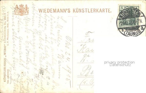 Verlag Wiedemann WIRO Nr. 2081 B Königstein Taunus Burg – Bild 2