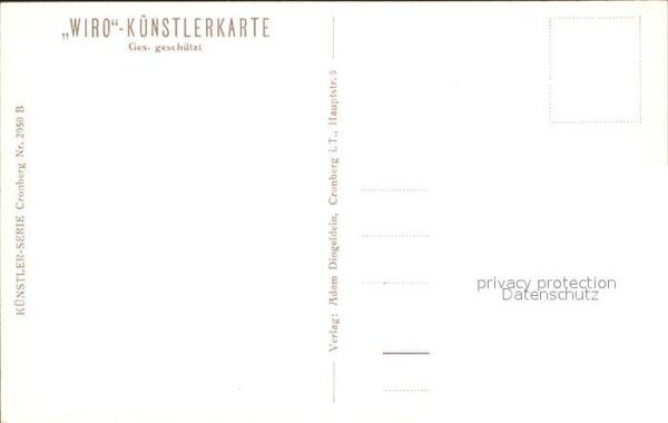 Verlag WIRO Wiedemann Nr. 2050 B Cronberg Taunus – Bild 2