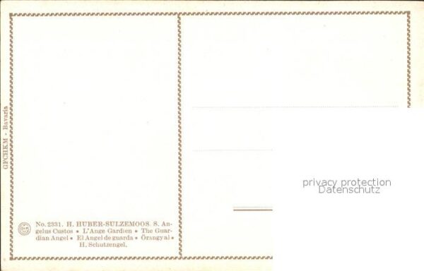 Sulzemoos-Huber H. Nr. 2331 S. Angelus Custos – Bild 2