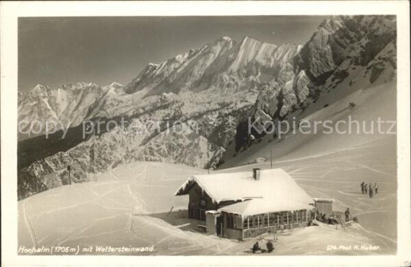 Foto Huber H. Nr. 574 Hochalm Wettersteinwand
