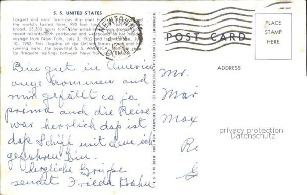 Dampfer Oceanliner S.S. United States – Bild 2