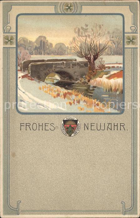 Verlag Schulverein Nr. 117 Neujahr Litho
