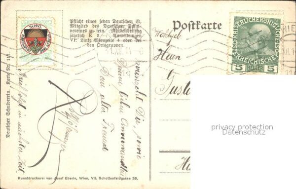 Verlag Schulverein Nr. 117 Neujahr Litho – Bild 2
