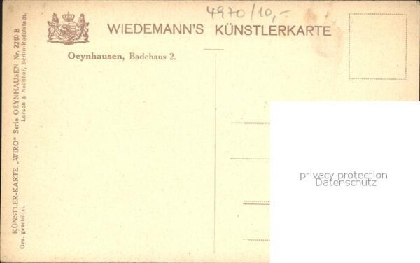Verlag Wiedemann WIRO Nr. 2240 B Oeynhausen Badehaus 2 – Bild 2