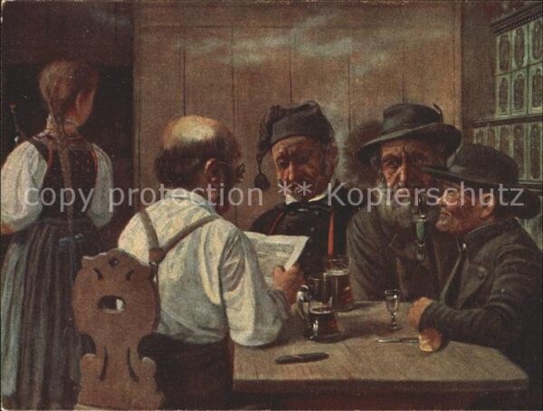 Hoffmann Heinrich Dorfpolitiker Schwarzwald Pfeife Zeitun